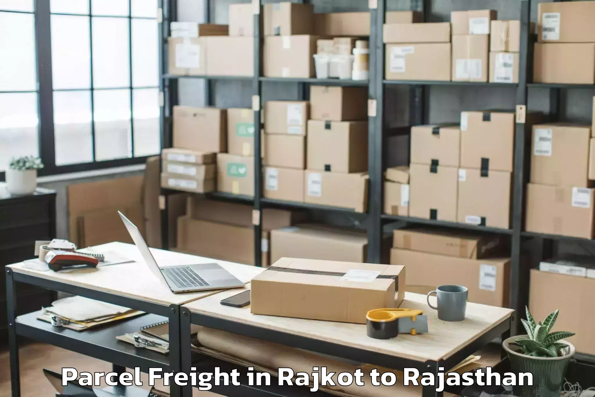 Expert Rajkot to Bagar Parcel Freight